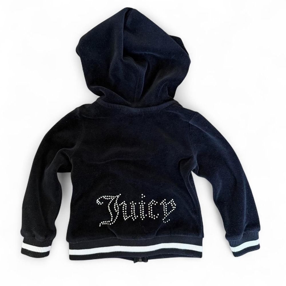 Toddler Juicy Couture Black Zip Up Hoodie